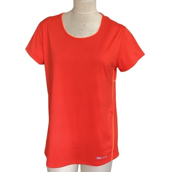 Marmot Tops - Marmot Running Top Womens Race Kate Logo Quick Dry UPF‎ 50 T-shirt XL #162D